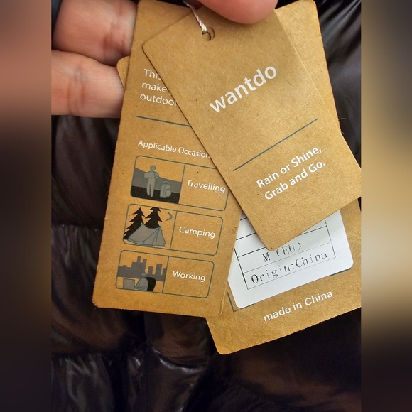 Wantdo Hooded Puffer Jacket- Long Quilted Medium NWT - Picture 13 of 16